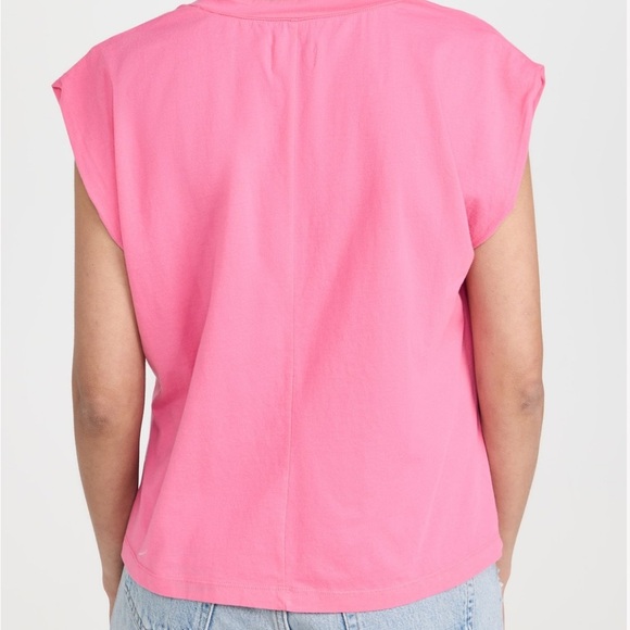 Pink V-Neck Women's Top - Picture 3 of 5